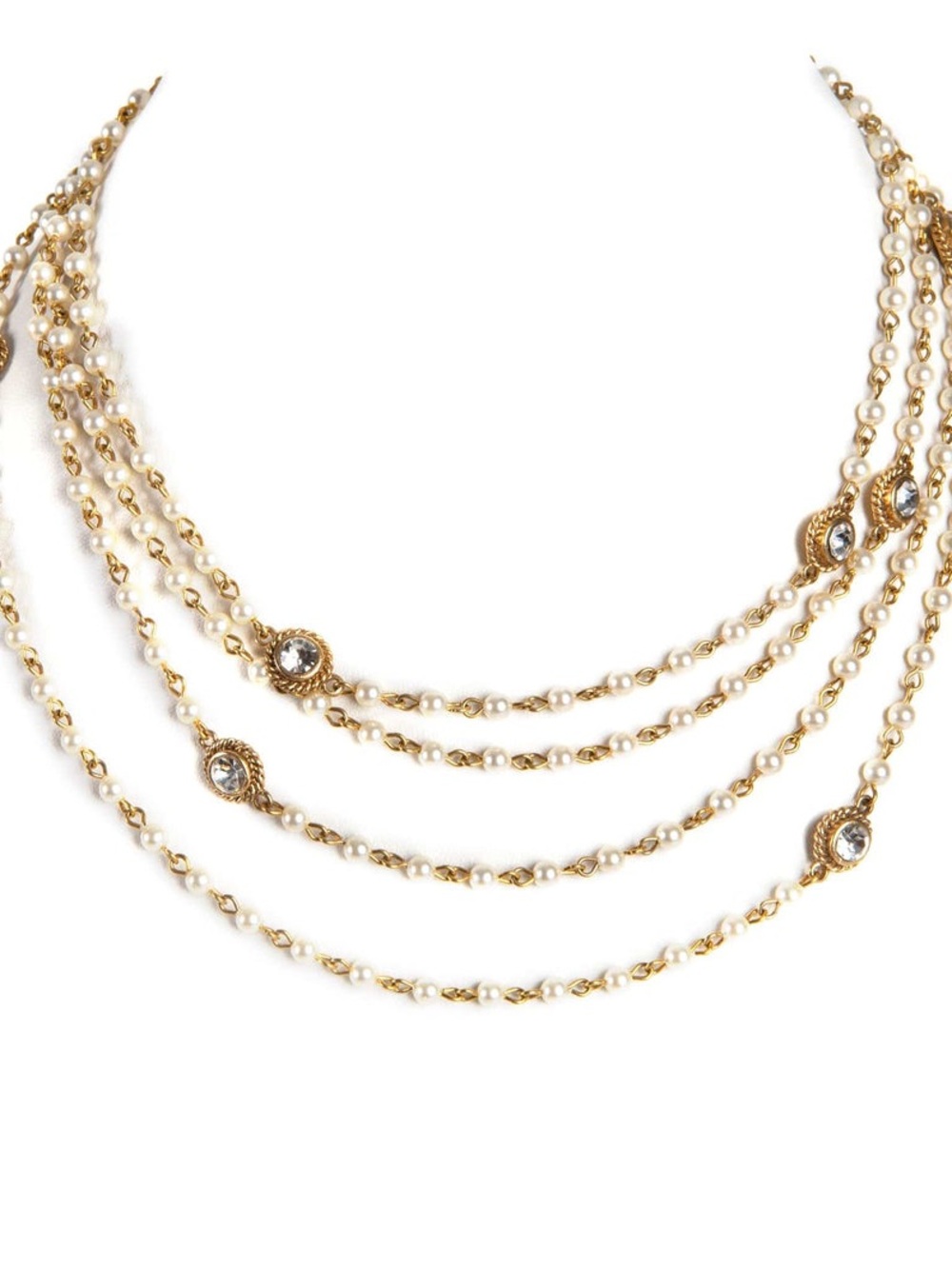 VSA Virgins Saints & Angels Magdalena Necklace 4mm Pearl Maria Cross Necklace - Picture 3 of 7